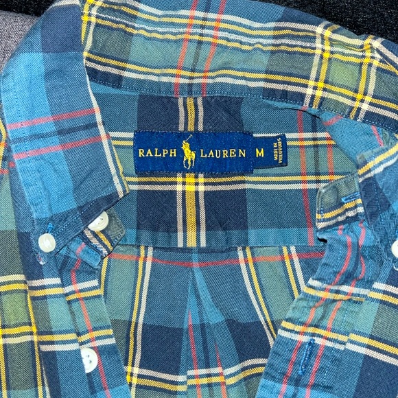Men’s Ralph Lauren Long Sleeve Tartan - Picture 1 of 2